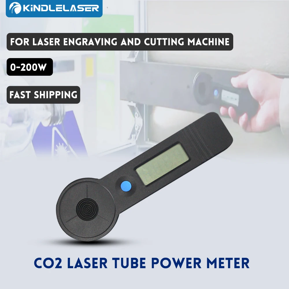 KINDLELASER Handheld CO2 Laser Tube Power Meter 0-200W HLP-200B For Laser Engraving and Cutting Machine Fast Shipping