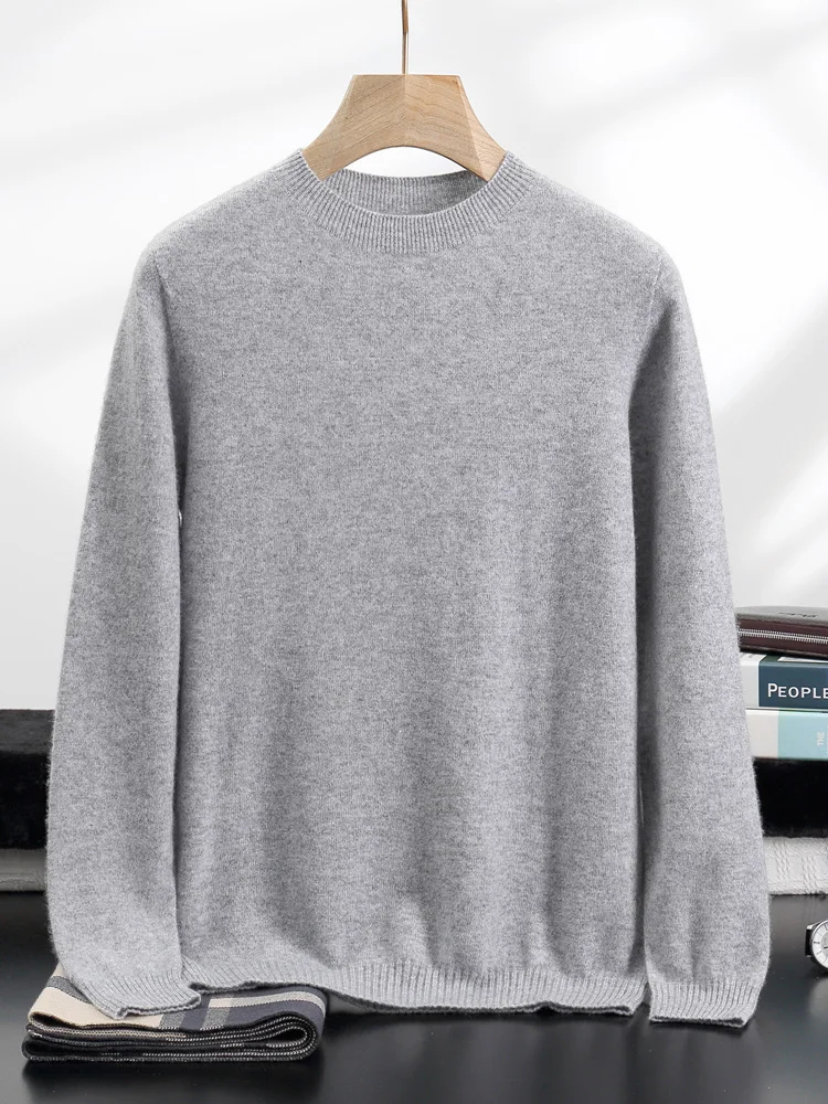 TLOML 100% カシミヤセーター男性 O ネックベーシックプルオーバー秋冬ソフト暖かい快適な底カシミヤニット高品質トップス