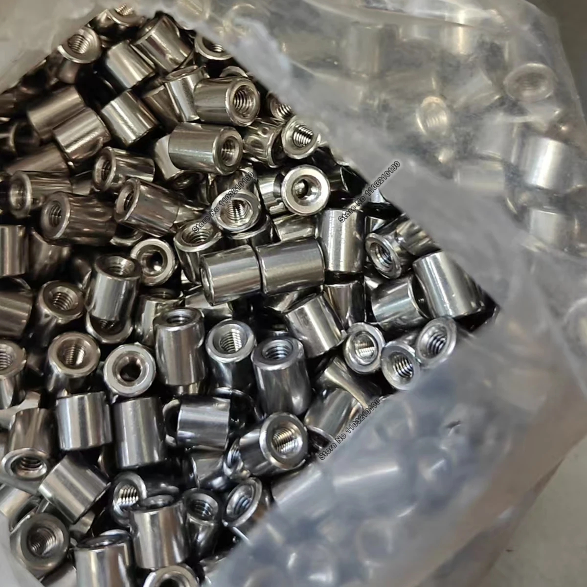 5/10/50/100pcs1M2 M2.5 M3 304 Stainless Steel Extension Round Column Coupling Nut Cylindrical Connector Joint Sleeve Tubular Nut