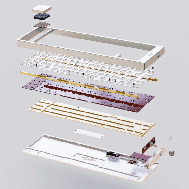 Presale SONIC170 V2 Mechanical Keyboard Custom Wired Single-mode CNC Aluminium Shell Hot-swap Leaf-spring Gasket Ergonomics