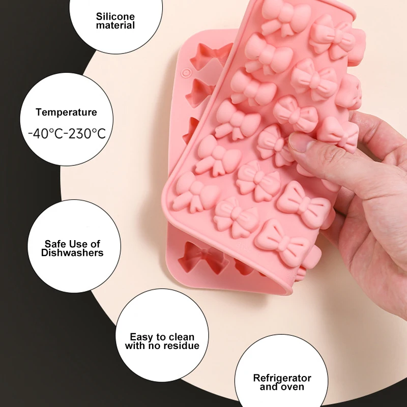 سيليكون القوس على شكل قوالب شوكولاتة ثلاثية الأبعاد لتقوم بها بنفسك الخبز المعجنات كوكي الكعك قالب الكعكة الحلوى اليدوية أدوات المطبخ الطبخ