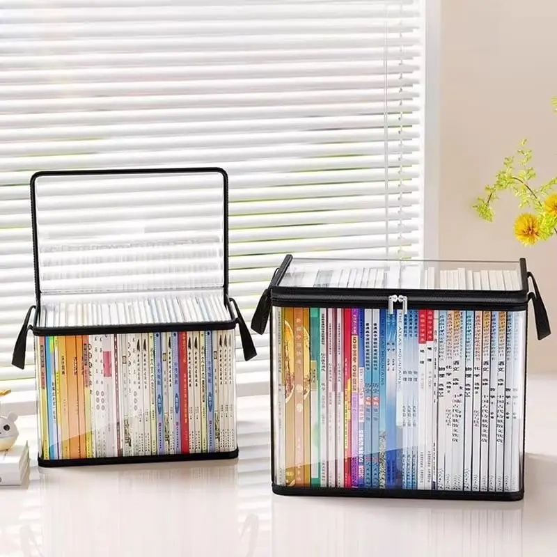 Transparente PVC-Aufbewahrungsbox | Klappdeckel & Sichtfenster | Multifunktionaler Organizer für Spielzeug, Bastelbedarf und Zubehör | Langlebiger Geschenkbehälter – Detail 1
