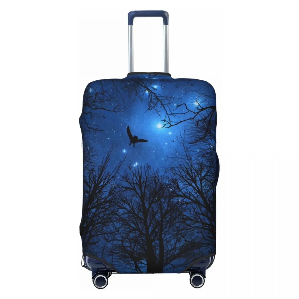 Fantasy Wisdom Night Suitcase Cover Forest Sky Nature Moon Holiday Business Fun Luggage Accesories Protector