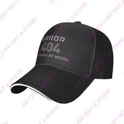 Summer Men Cap Error 404 Hacker Multiple Colour Baseball Cap Adjustable Unisex Hats Adult Children Hat Shade Sport Baseball Hat