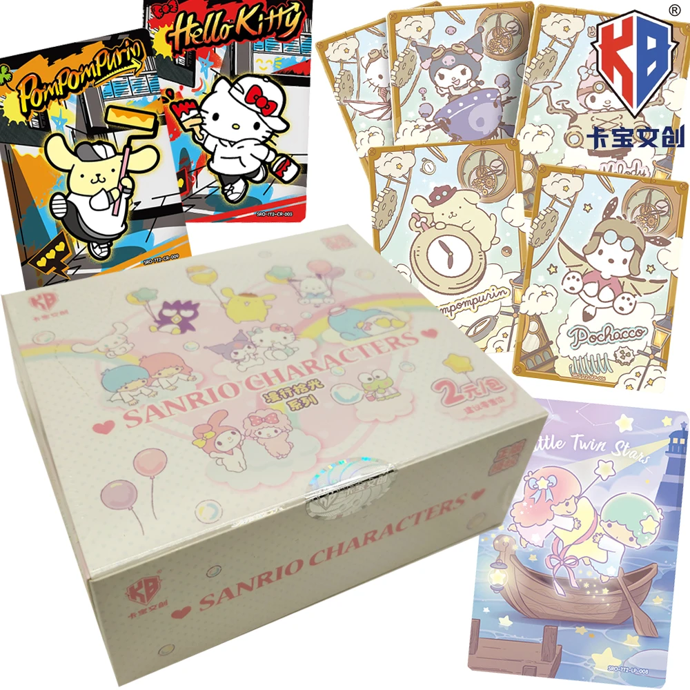 

Kabao Genuine Sanrio Collection Cards Polaroid Series Cartoon Star Colorful Trend Art Creation Street Graffiti Cards Lovely Gift