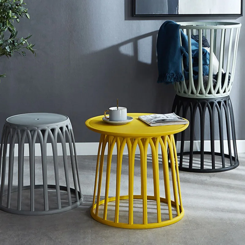 

Stool Home Plastic Living Room Stool For Storage Cloth Nordic Style Balcony Stools Furniture мебель для дома meubles de salon