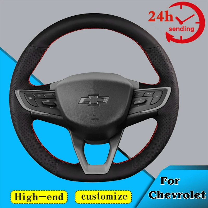 

Custom Car Steering Wheel Braid Cover 100% Fit For Chevrolet ORLANDO Genuine Leather Auto Interior Accessories Steering Wrap