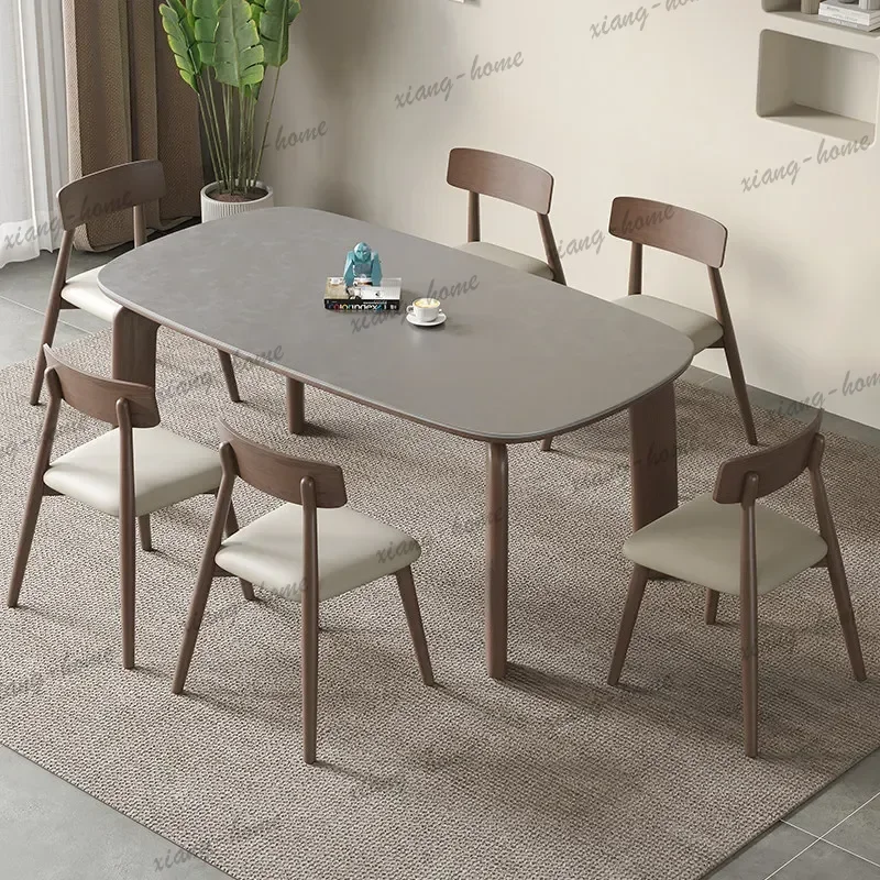 Japanese Style Dining Table 6 Chairs Designer Entryway Small Dining Table Coffee Console Salon Mesa De Cocina Kitchen Furniture