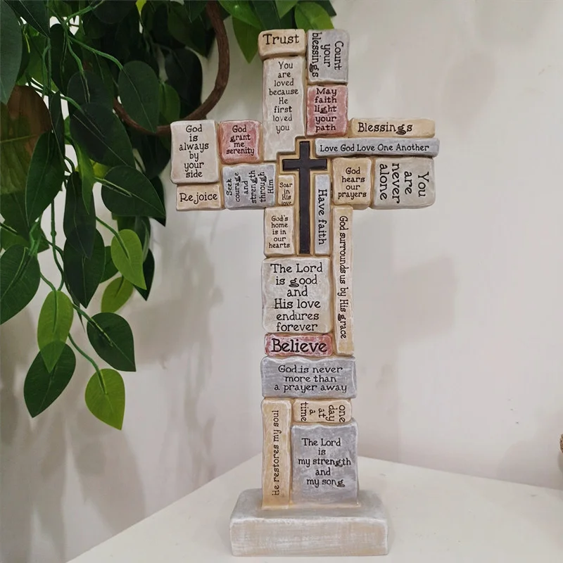Cross prayer Halloween tombstone memorial home interior scene garden decoration