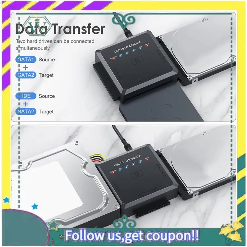 

NEW SATA To USB Adapter USB 3.0 To IDE/SATA 3 Cable Converter For 2.5 3.5 HDD SSD Hard Disk Drive Adapter