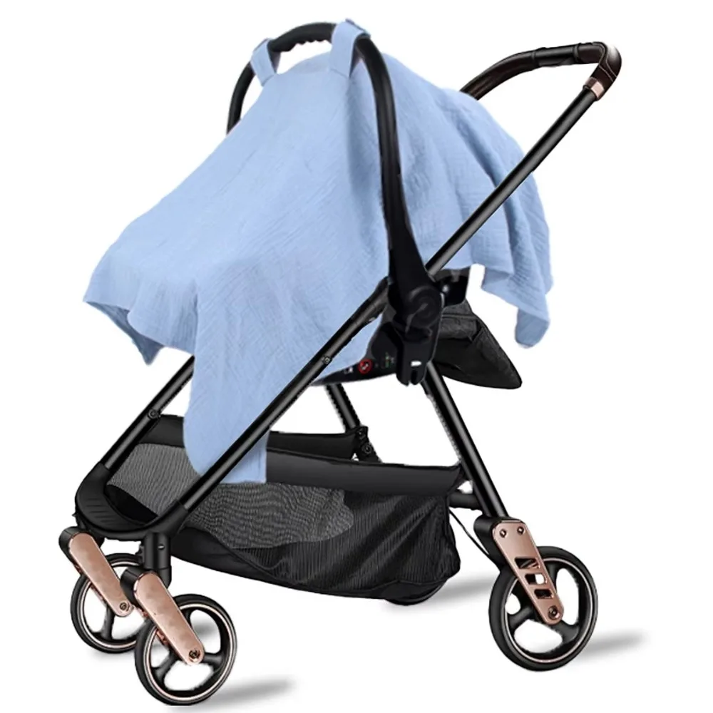 

Cotton Stroller Cover Sunshade Carriage Full Cover Baby Safety Seat Cover Baby Stroller Accessories Gauze Baby Basket Cover Baby