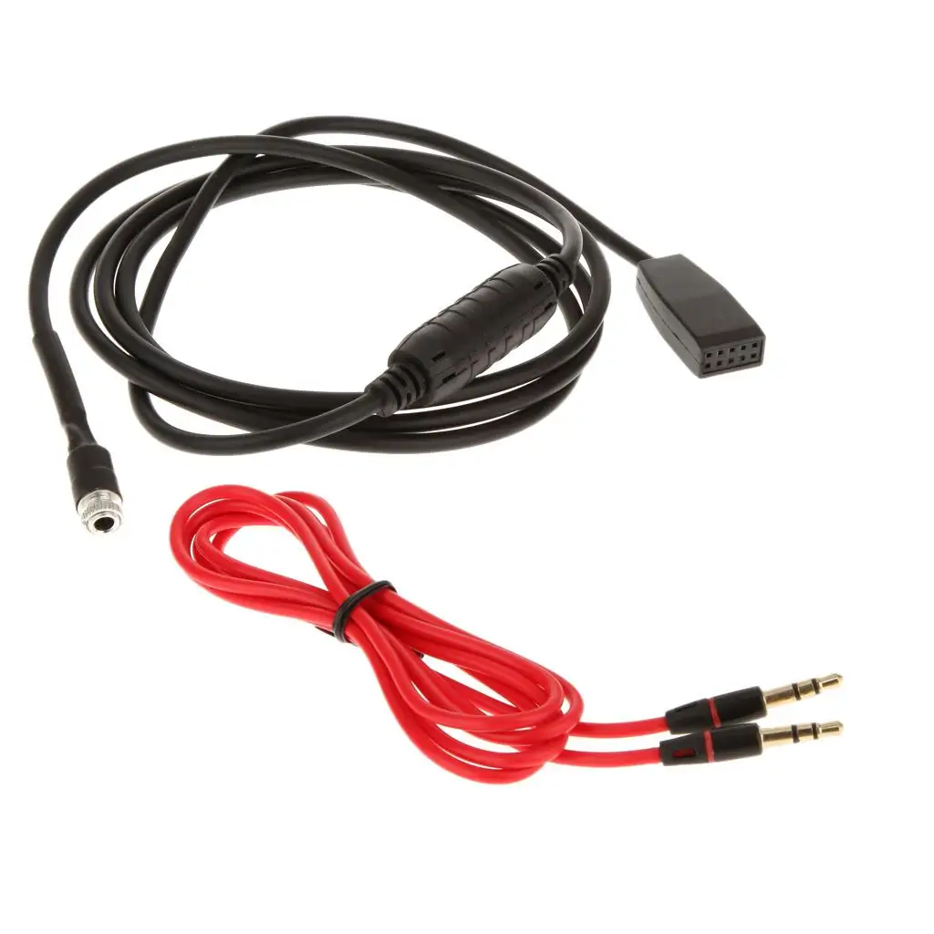 Adaptador de cable de interfaz auxiliar Conector hembra para automóvil de 3,5 mm