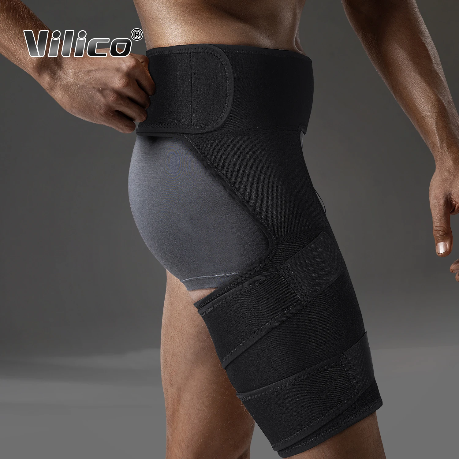 Vilico Legwarmers Sciatica Nerve Pain Relief Thigh Compression Brace Arthritis Groin Hip Joints Wrap Brace Protector Belt