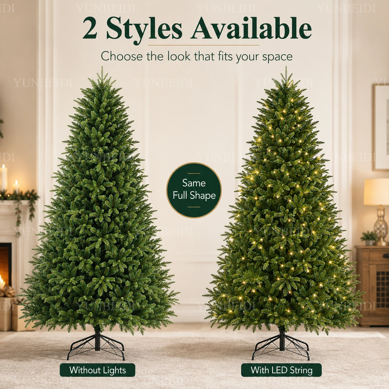 Pohon Natal Artifisial PE&PVC - Home Decor Lighting Tree ulasan dan harga