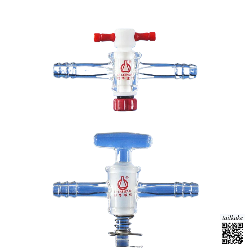 High Vacuum Two-way Gas Valve, PTFE Glass Joint Valve Piston LH-285-S