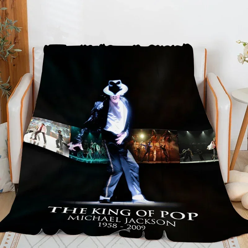 Sofa Blankets for Winter M-Michael J-Jackson Microfiber Bedding Warm Knee Bed Camping Custom Fluffy Soft Blankets King Size