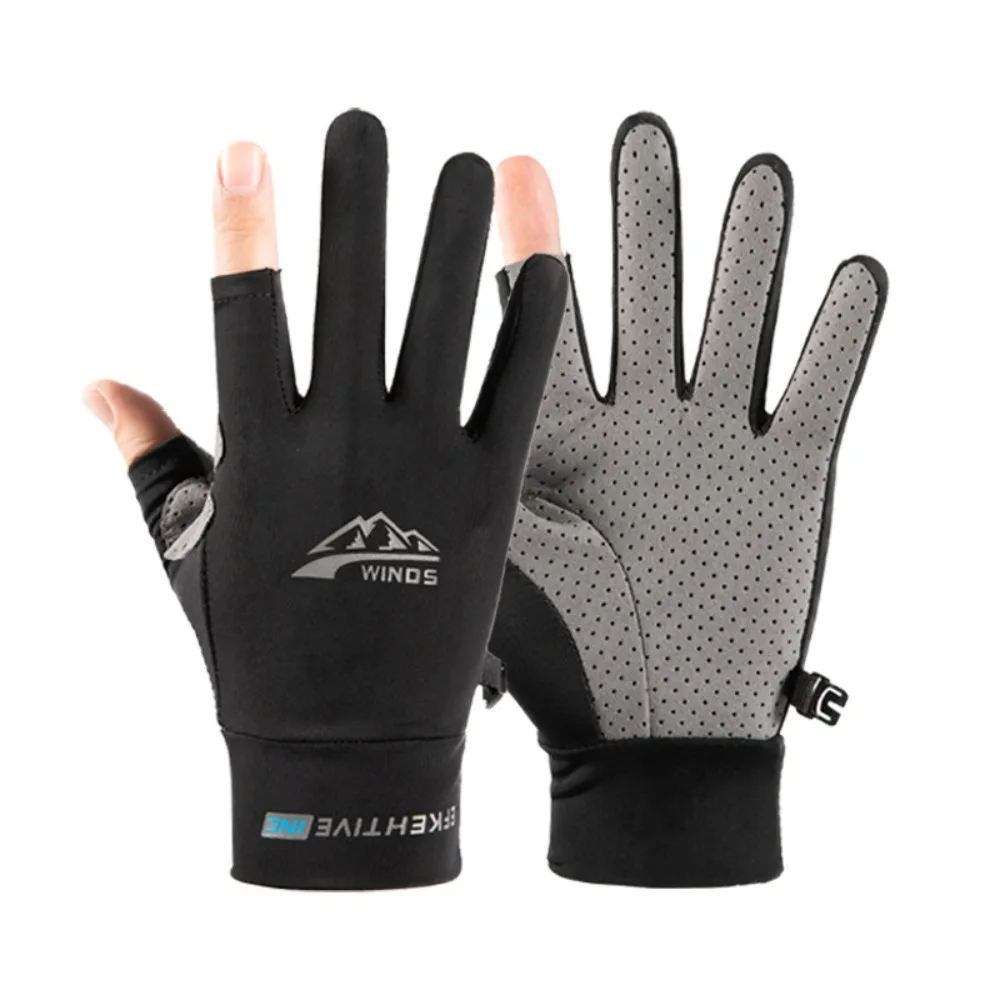

Breathable Sun Protection Gloves Anti-Sunburn Anti-UV Sunscreen Ice Silk Gloves Colorful Elegance Summer Sunscreen Gloves Women