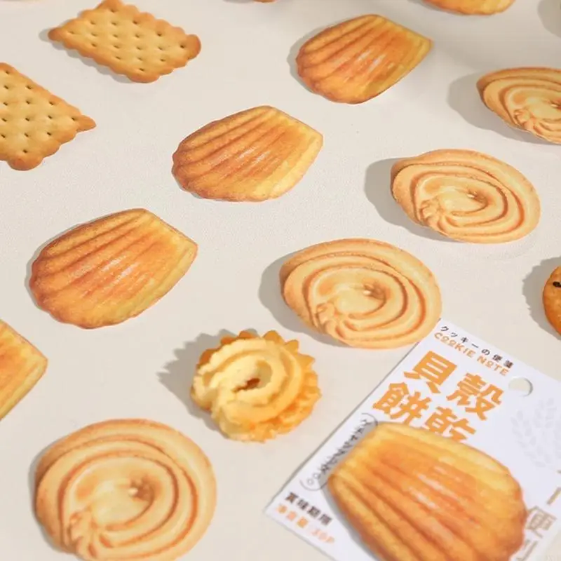 البسكويت ملف تعريف الارتباط ملاحظات ورقة 30 شحنات adheive ملاحظات ورقة الجيب المفترات