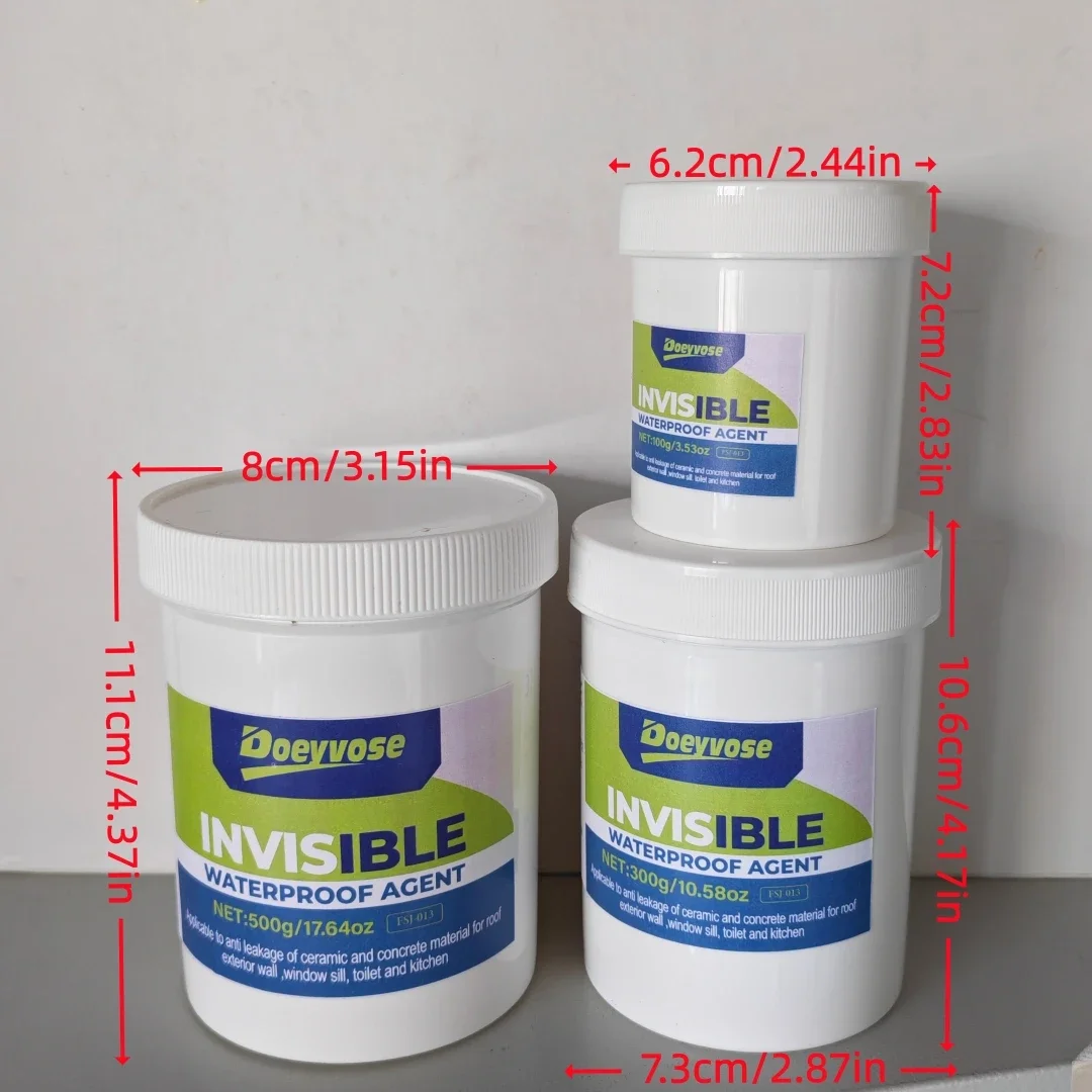500g/300g/100g Multi-use Transparent Waterproof Sealant Invisible Anti-Leak Glue For Bathroom Roof  Interior Exterior