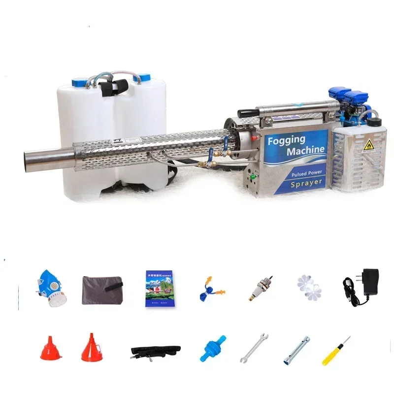 2026/100L Sterilization pulse fog machine Agricultural greenhouse fruit tree rice field spraying machine