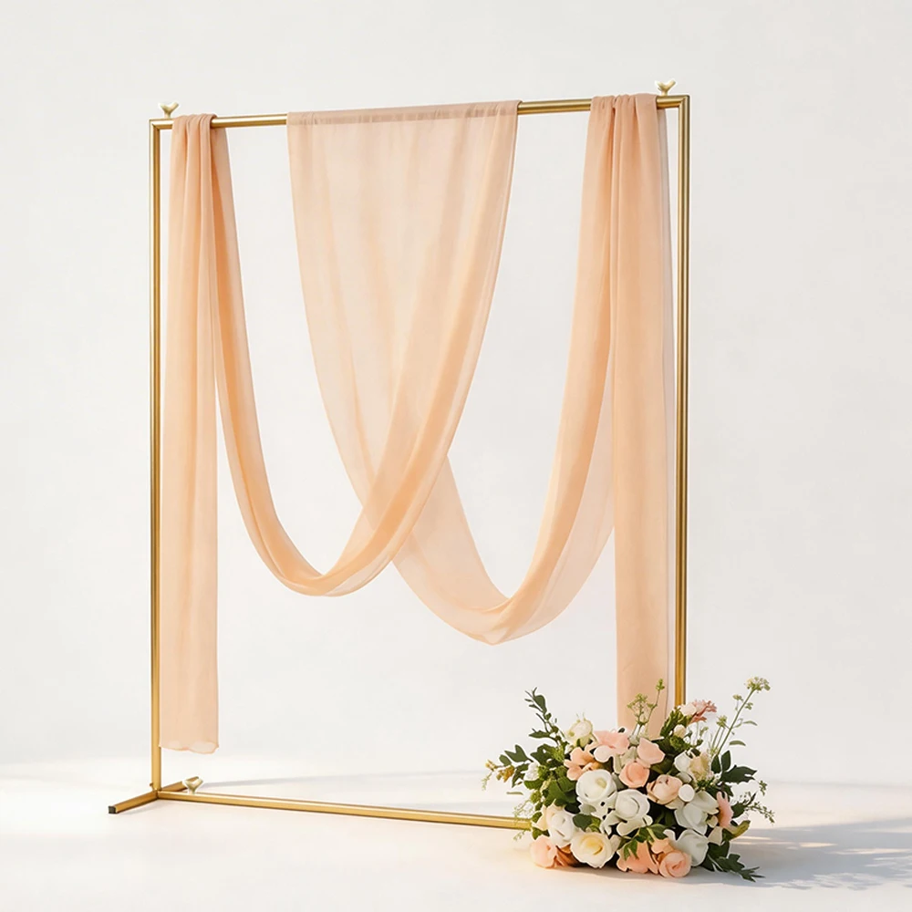 Arche de mariage carrée 2x2m, support en fer pour décoration de fête de mariage, support DIY pour ballons et fleurs, décorations de cérémonie