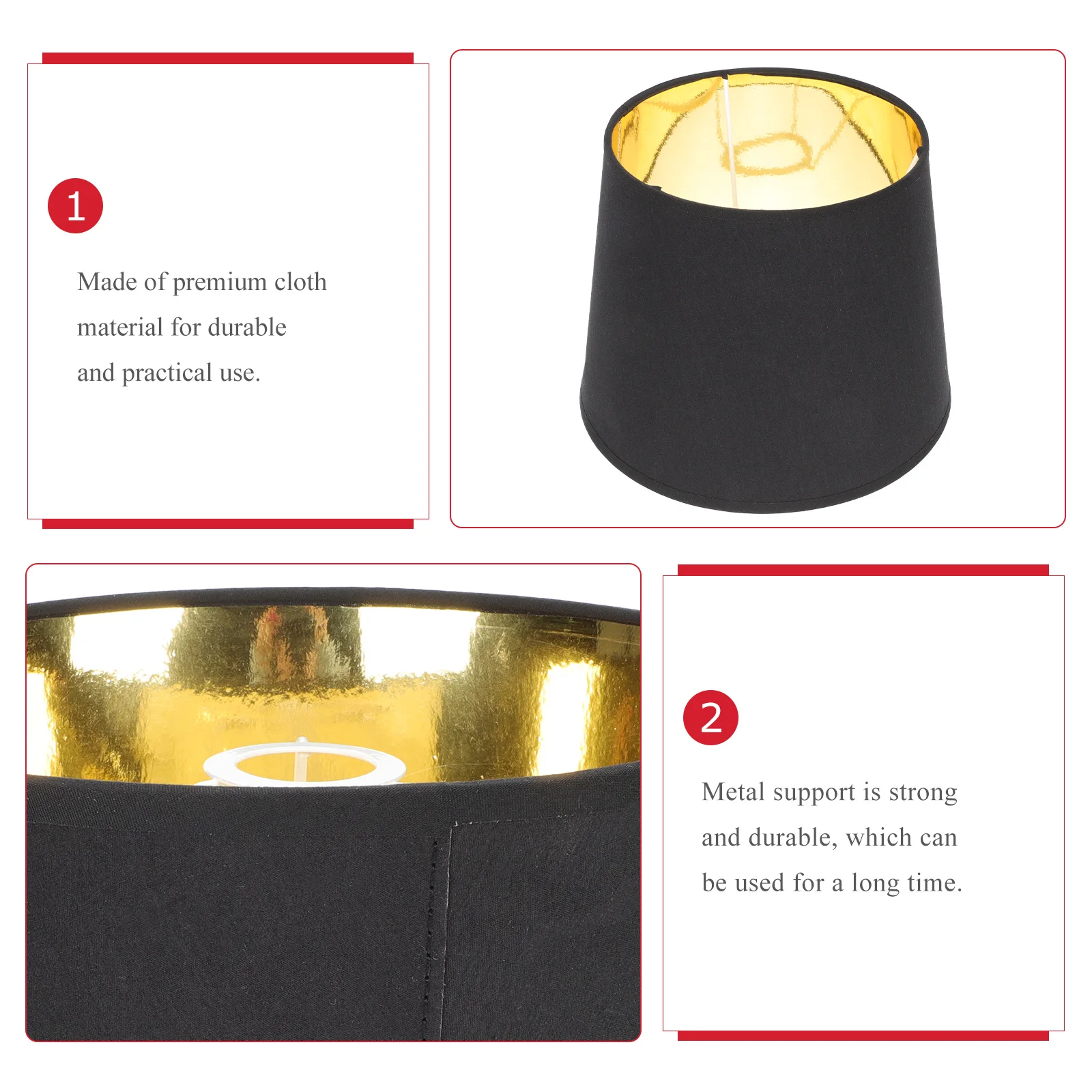 

Fabric Drum Lampshade for Table Lamp Floor Lamp Living Room Bedroom Light Shade Decorative Shade Drum Lampshade