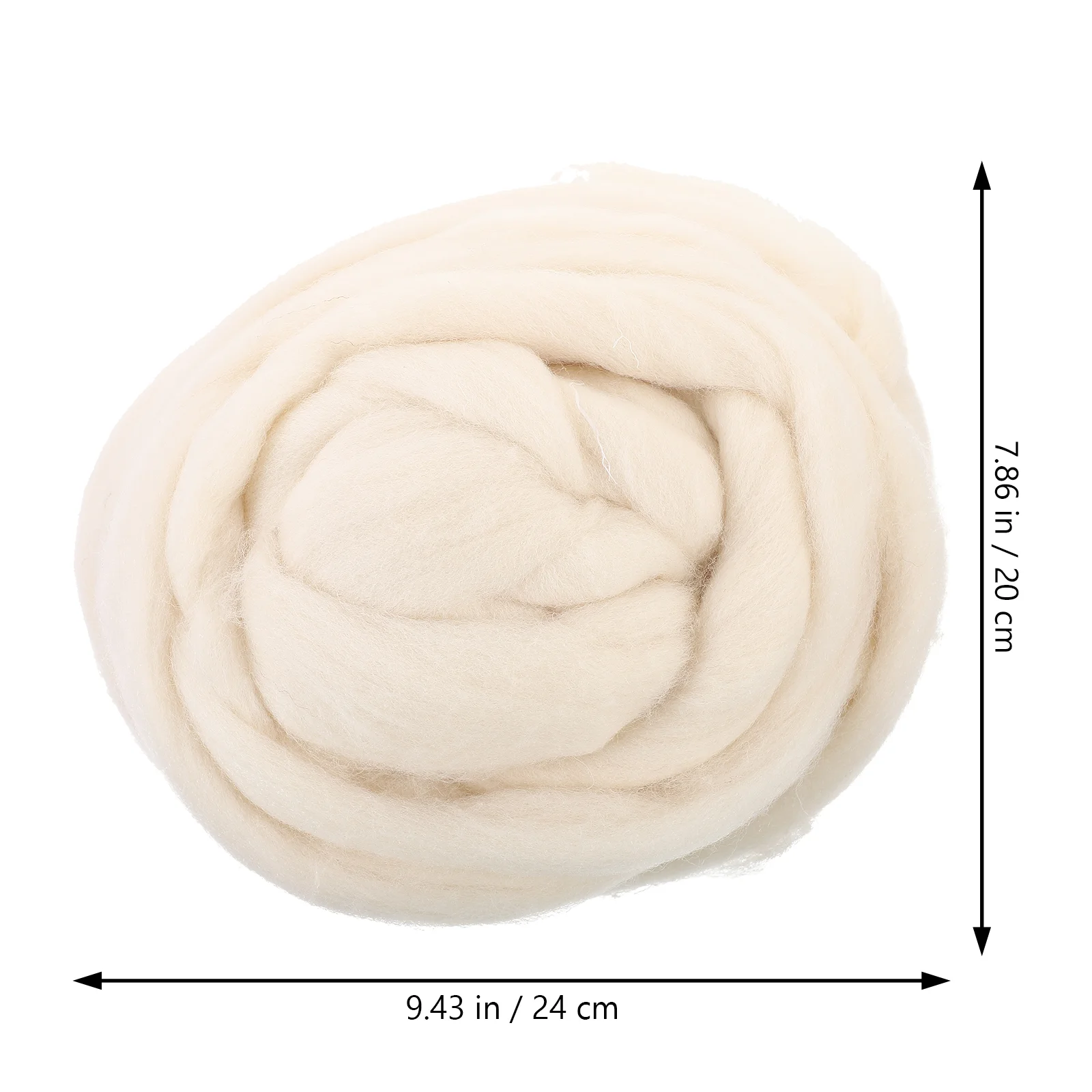 Natürliche Roving-Wolle, Roving-Faser, Filz, Basteln, Nadelfilzen, 200 g (Galatea), Roving-Wolle zum Filzen von DIY-Rohwolle