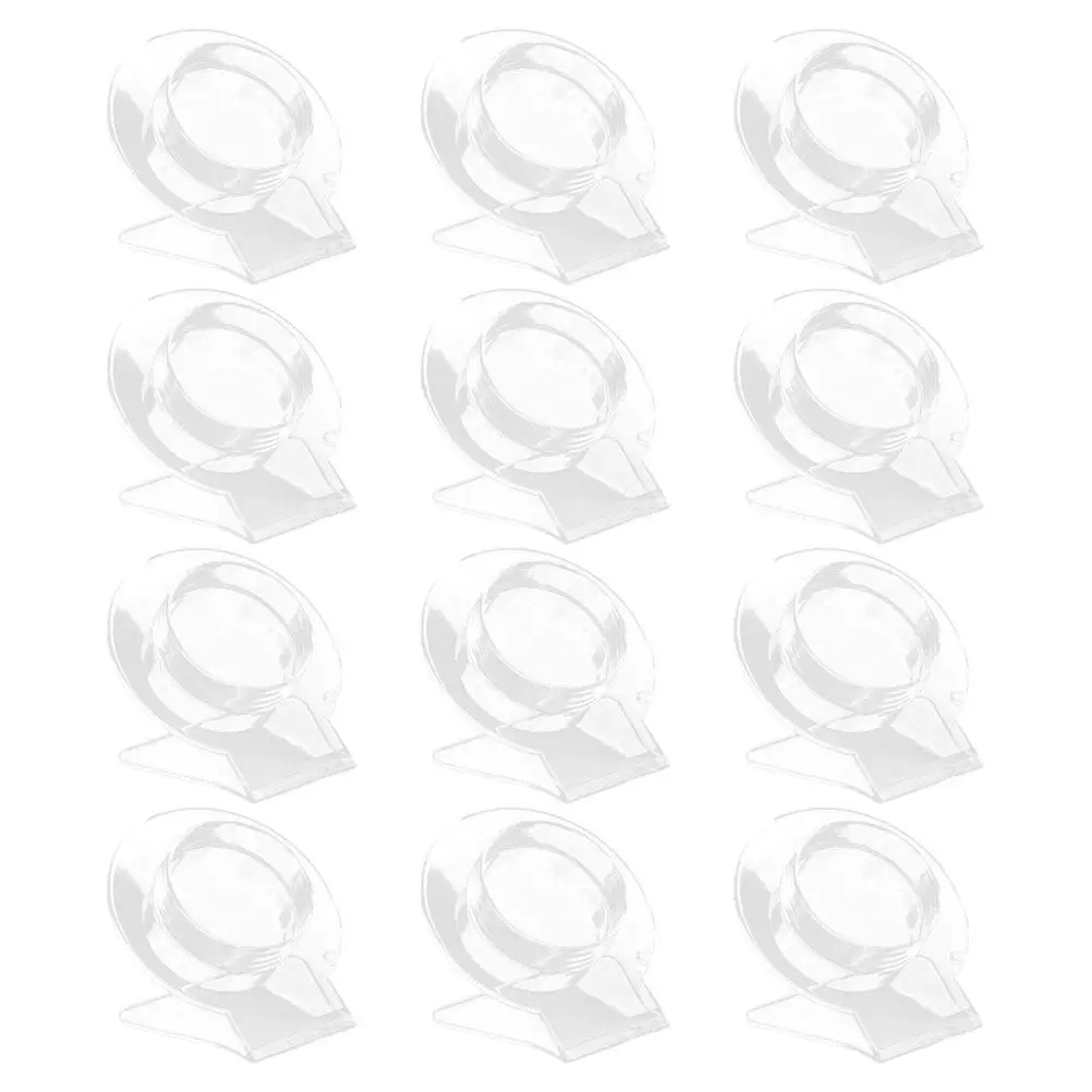 

12Pcs Acrylic Bracelet Display Stand Sleek Modern Clear Holder for Bracelets Bangles Jewelry Organization Retail Home Display