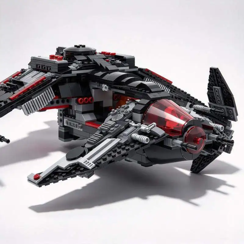 1271PCS MOC Heavy Space Support Craft Transport Model Custom Building Blocks DIY Galaxy Battle Dropship Educational Toy Gift