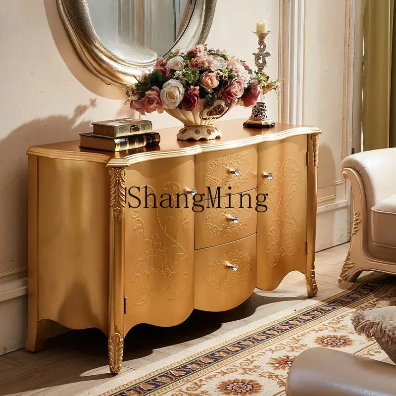

SM new home new retro living room dining room side cabinet entrance shoe cabinet villa locker