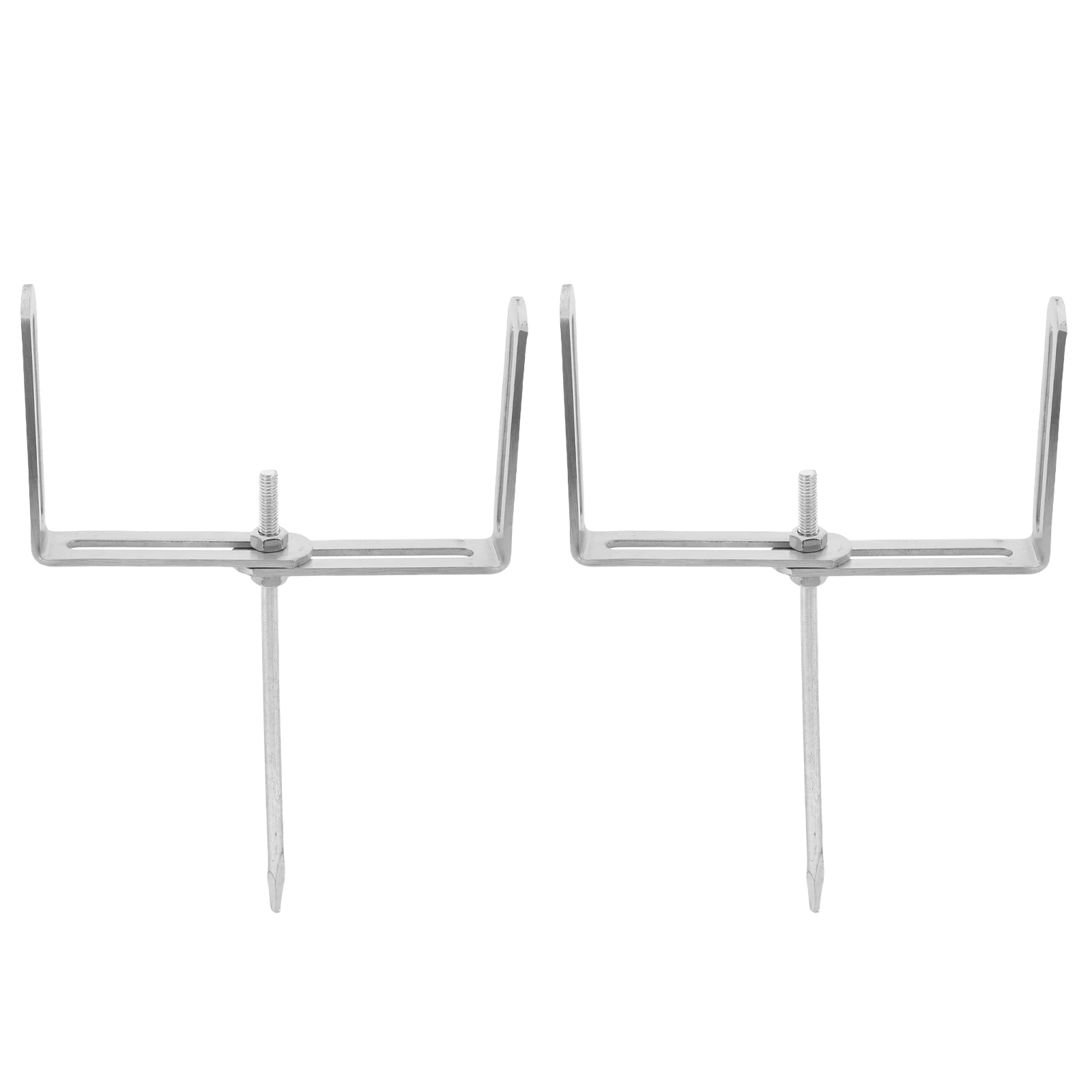 

2 Pcs Downwater Pipe Bracket Garden Support Pet Downspout Brackets Downpipe Anchor for Silver