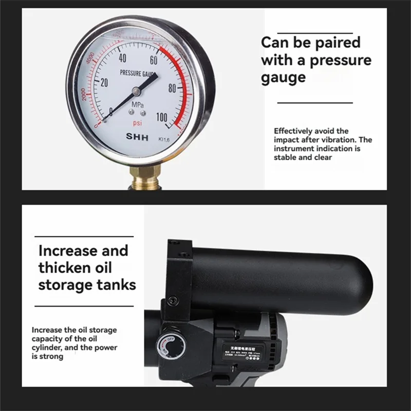 ปั๊มไฮดรอลิกไฟฟ้าแบบพกพาขนาดเล็กพิเศษ แบตเตอรี่ลิเธียม รุ่น SL-240S