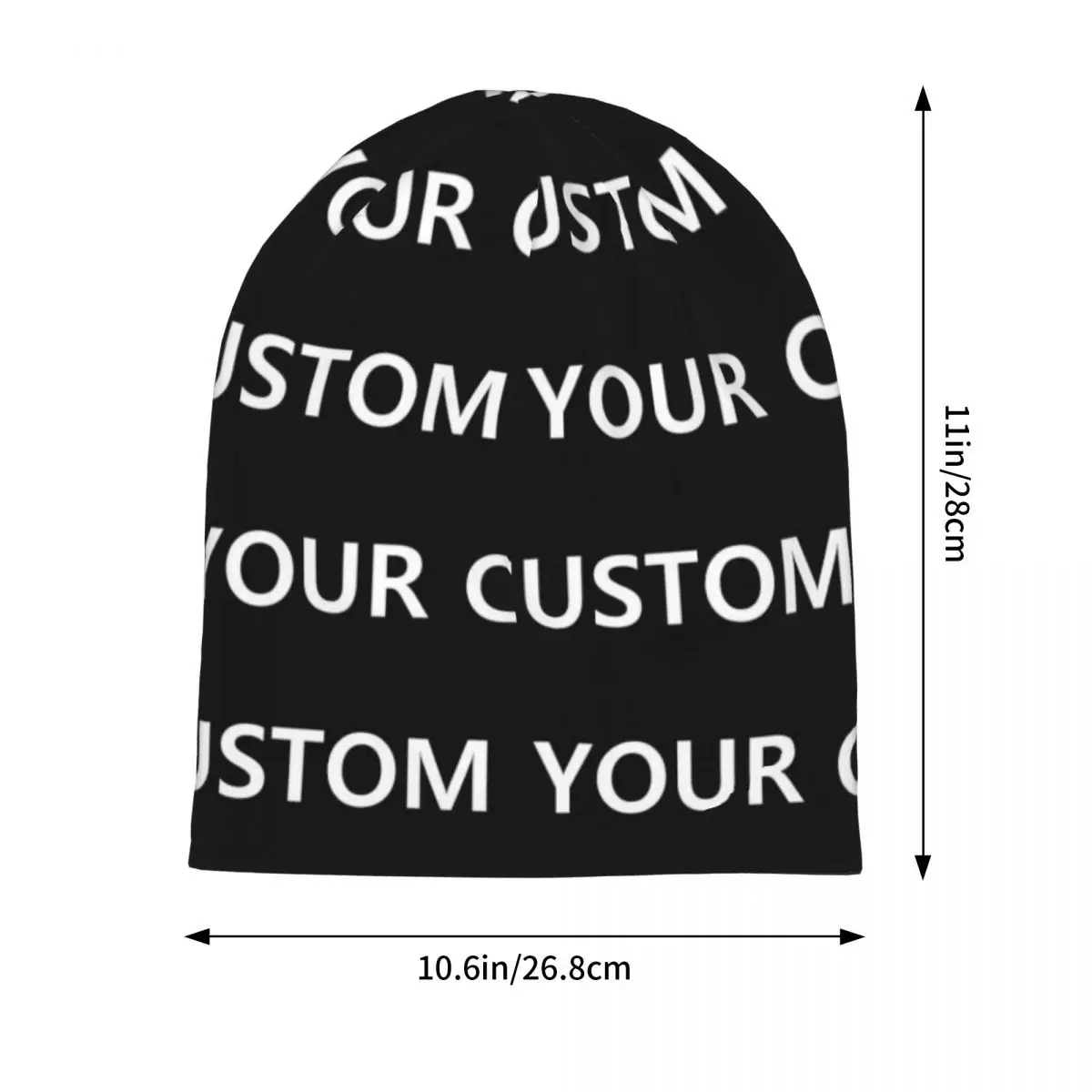 Custom DIY Your Image Beanie Hats Add Design Bonnet Hats Unisex Adult Retro Kpop Skullies Beanies Autumn Winter Head Wrap Caps