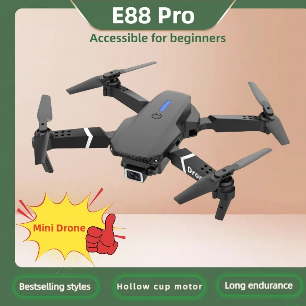 E88 Pro Mini RC FPV Beginner Aerial Drone 4K Professional Dual Camera Photography Drone Obstacle Avoidance Quadcopter