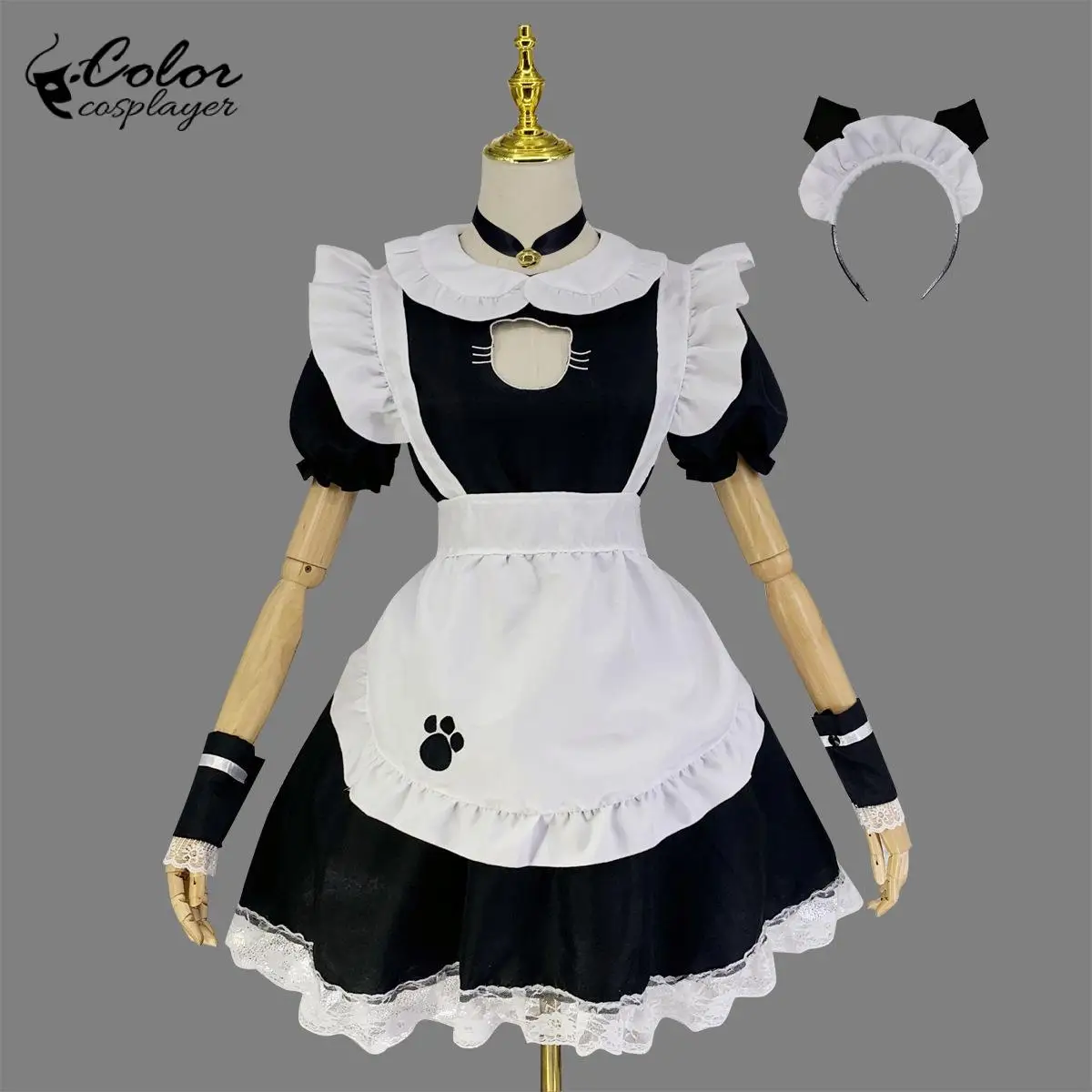 

Color Cosplayer Maid Dresses Costume Sexy Lolita Anime Cute Servant Cosplay Costume Women Black Dress Halloween Party Clothing