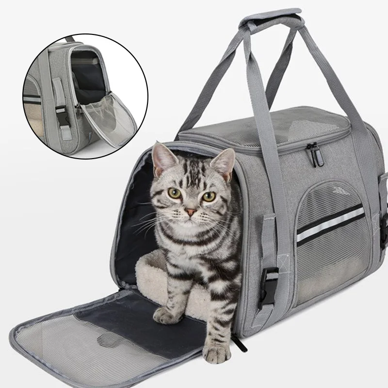 Portable Pet Carrier Backpack Outgoing Bag Portable Breathable Foldable Airline Approved Transport Outgoing Small Dogs and Cats