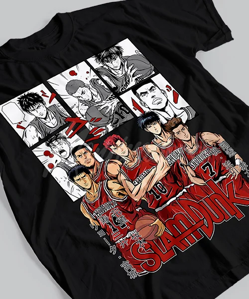 T-shirt For Anime Slam Dunk Equipo ganador