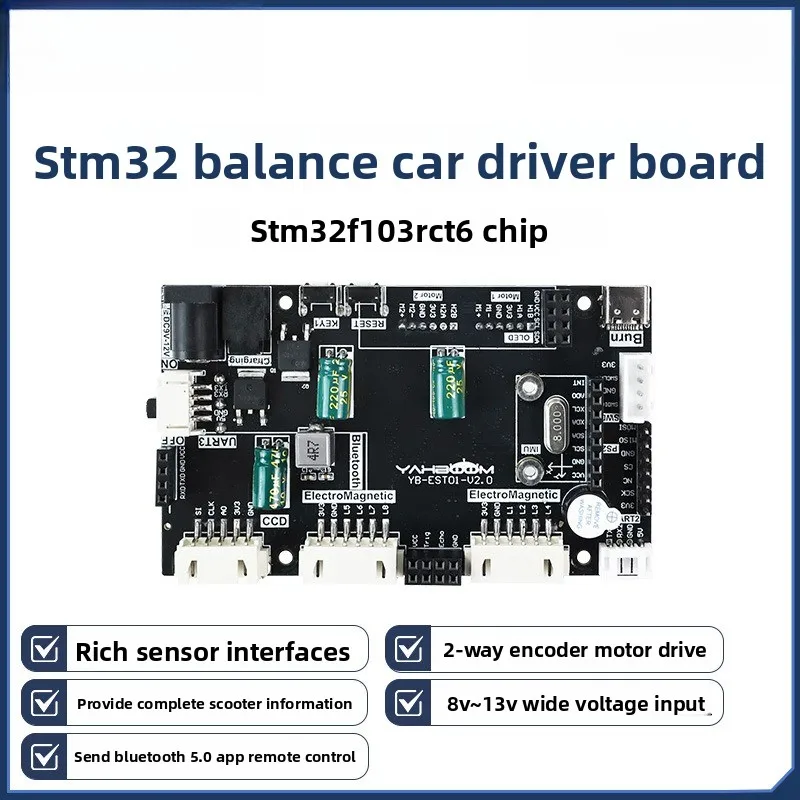 

STM32 Self Balancing Robot Car Driver Board Dual Wheel Motor Controller PID Control Development Kit