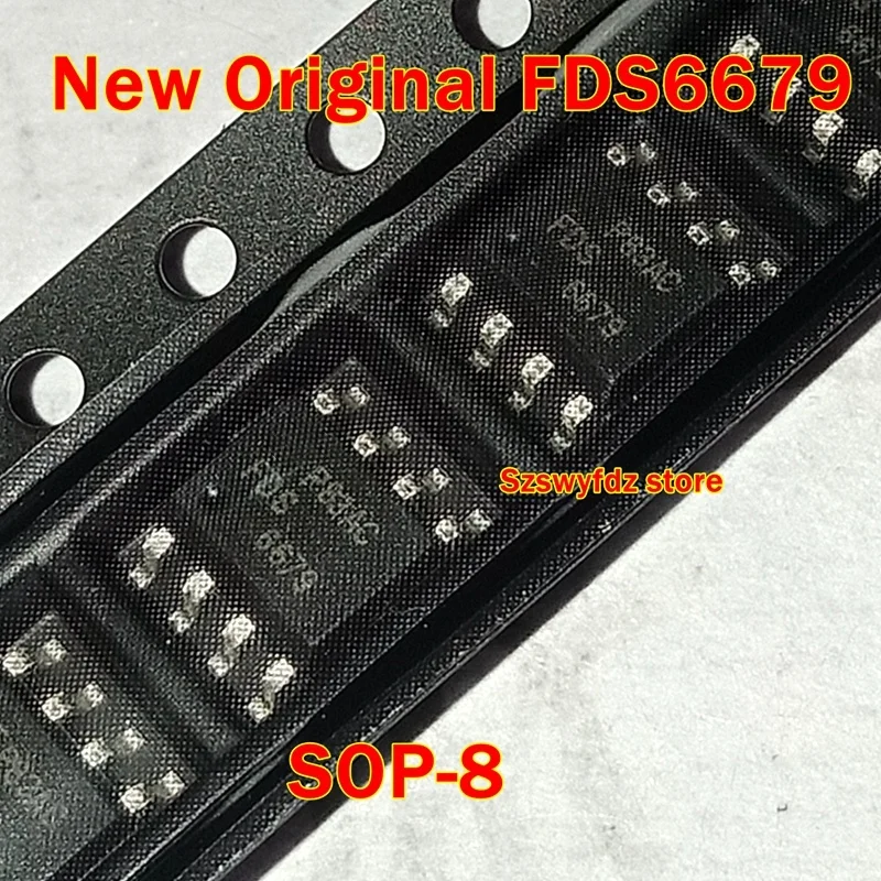 1pcs to 100pcs New Original FDS6679 SOP-8 30 Volt P-Channel PowerTrench짰 MOSFET