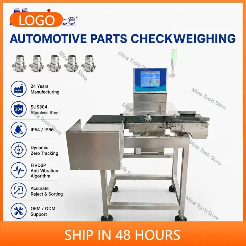 Industrial Checkweigher for Automotive Parts Warehouse Receiving Inventory Control and Weight Verification
