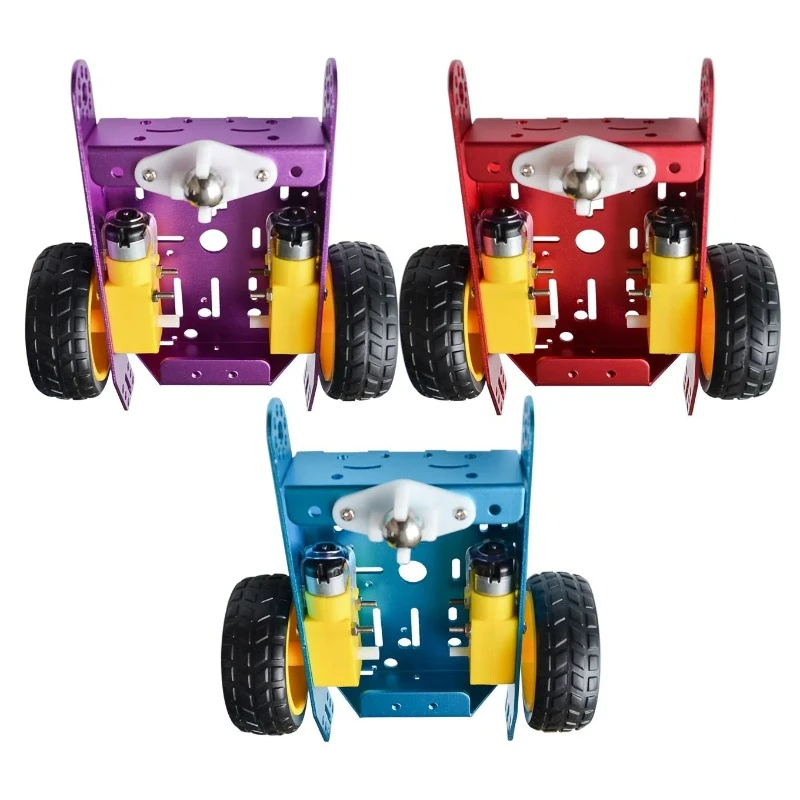 2WD Aluminum 2WD  Education Toys New Alloy  Chassis Smart Robot  Chassis Smart Robot DIY Kit MBOT Car