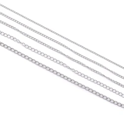 1-5 M/Lot 3-8mm Diy Necklaces Chain Stainless Steel Supplies Chains For Jewelry Making Findings Jewelry Accessories