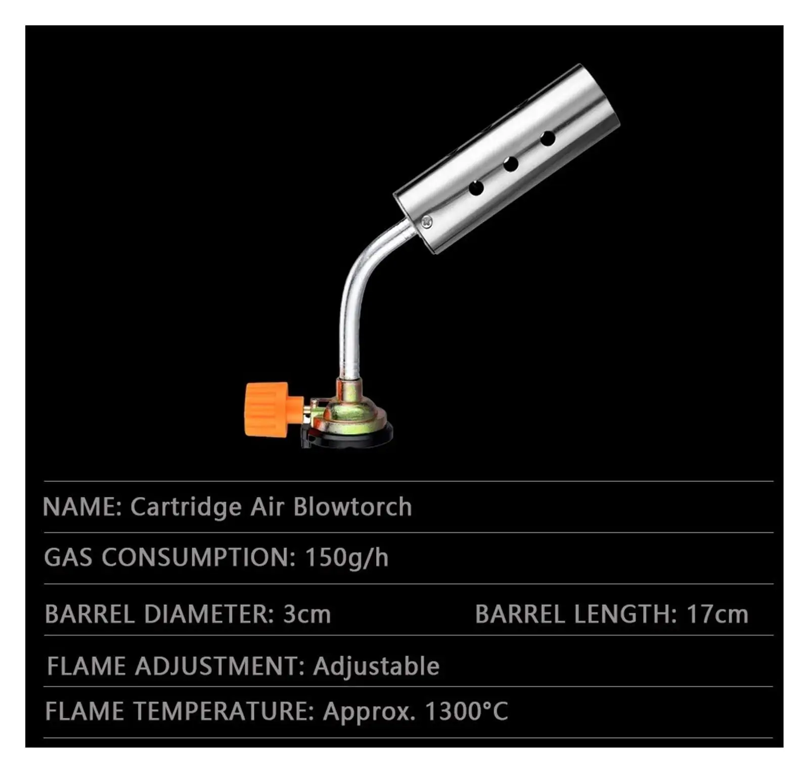 360 ° عكس قابل للتعديل لهب البيوتان الشعلة للمطبخ الطبخ الشواء واللحام - شعلة البروبان متعددة الاستخدامات للاستخدامات المختلفة #6