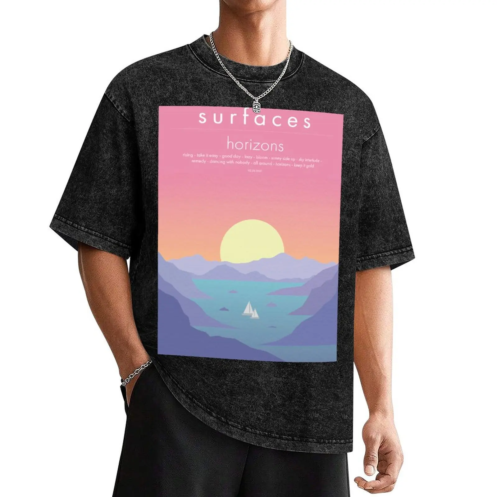 

Surfaces Horizons Album Cover T-Shirt cute clothes customizeds mens t shirt