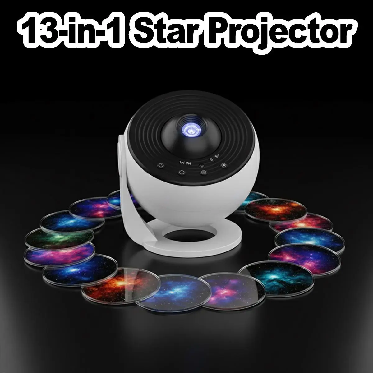 4K HD Galaxy Projector Astronomy Solar System Luminaire Pro Adjustable Timer Atmosphere Decor Space Night Lamp Bedroom Room Wall