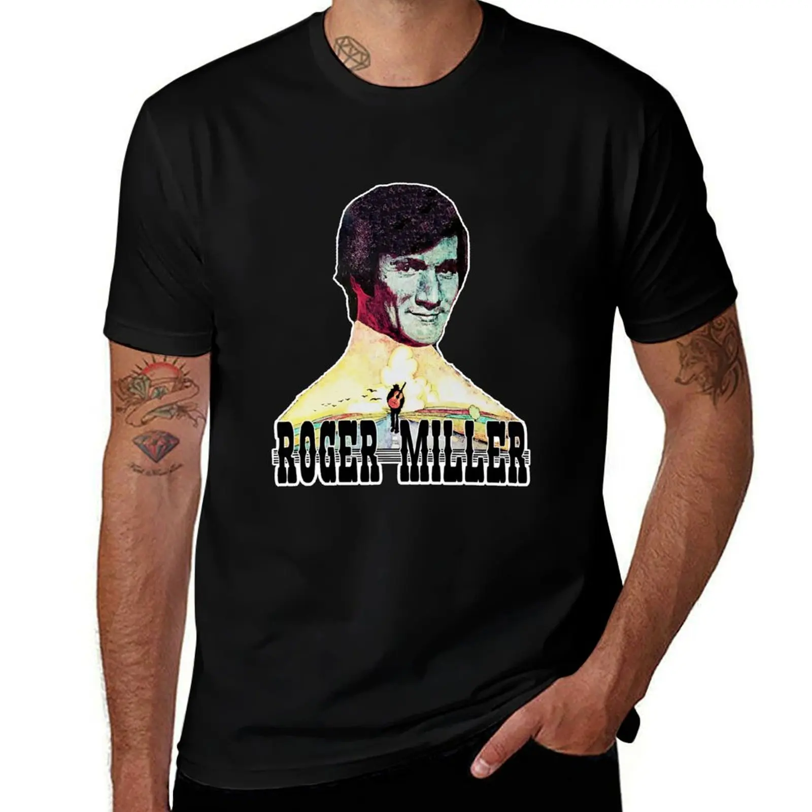 Roger Miller, King of the Road T-Shirt Light Athletic Short Sleeve Tee Shirt T-Shirt