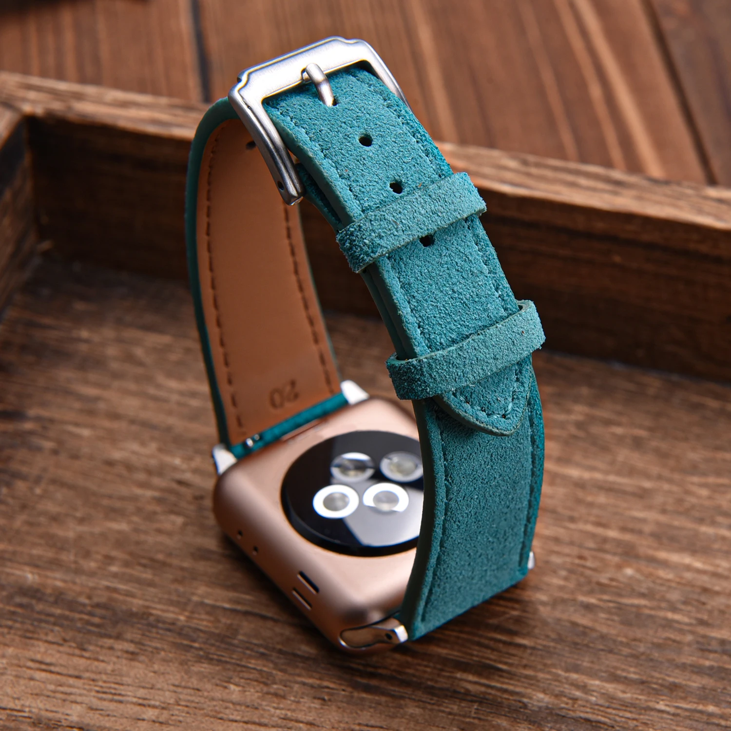 브라운 스웨이드 가죽 시계줄 38mm 40mm 41mm - Suede Strap Watch 리뷰 및 가격