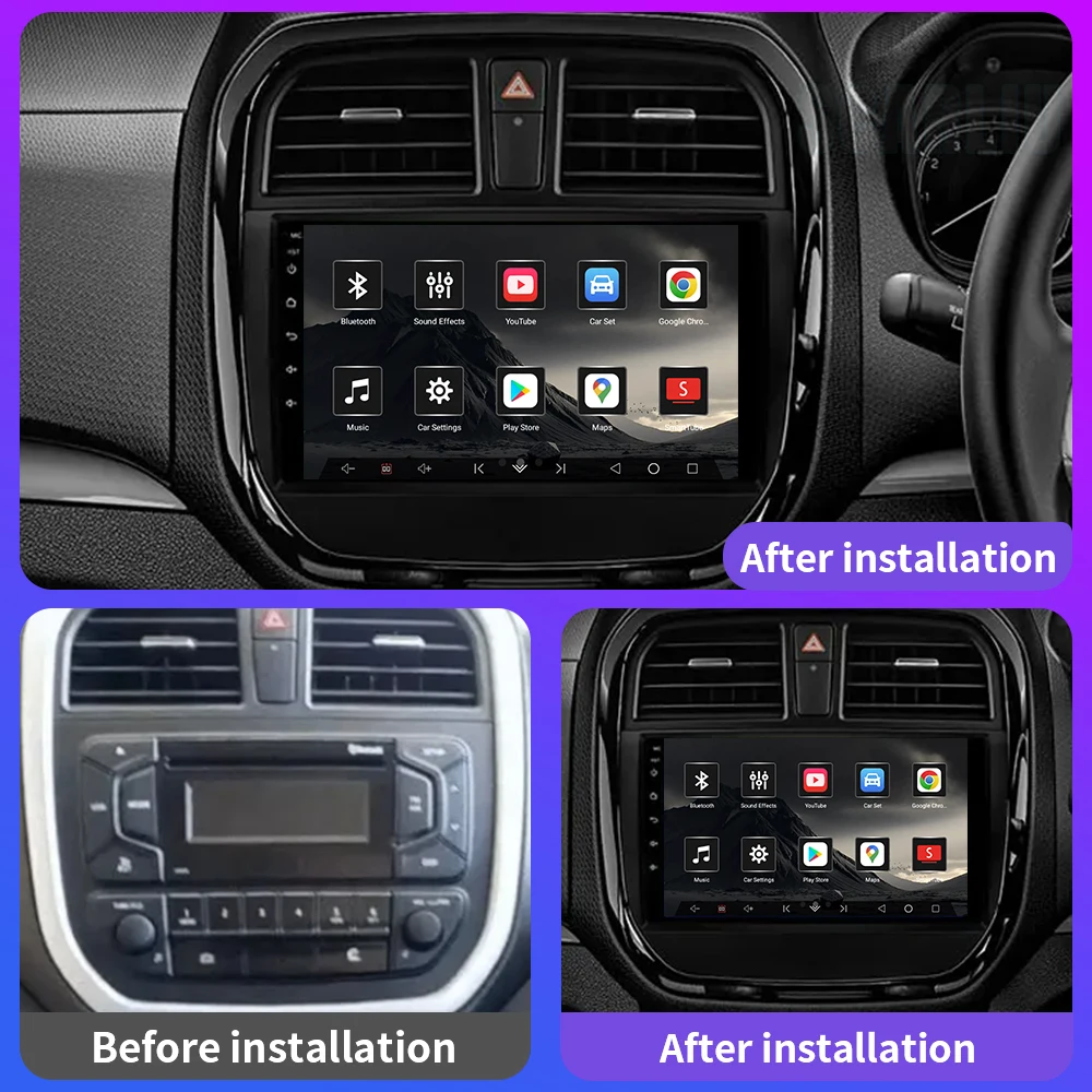 Android 13 Car Radio For Suzuki Vitara Brezza 2016-2019 Car Receiver FM WIFI Carplay Auto Radio GPS Navigation Bluetooth Player