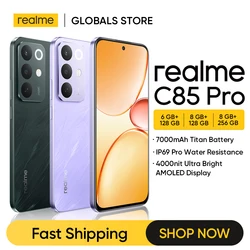 realme C85 Pro Smartphone NFC 7000mAh Battery 45W Charge Snapdragon 685 Chipset 6.8