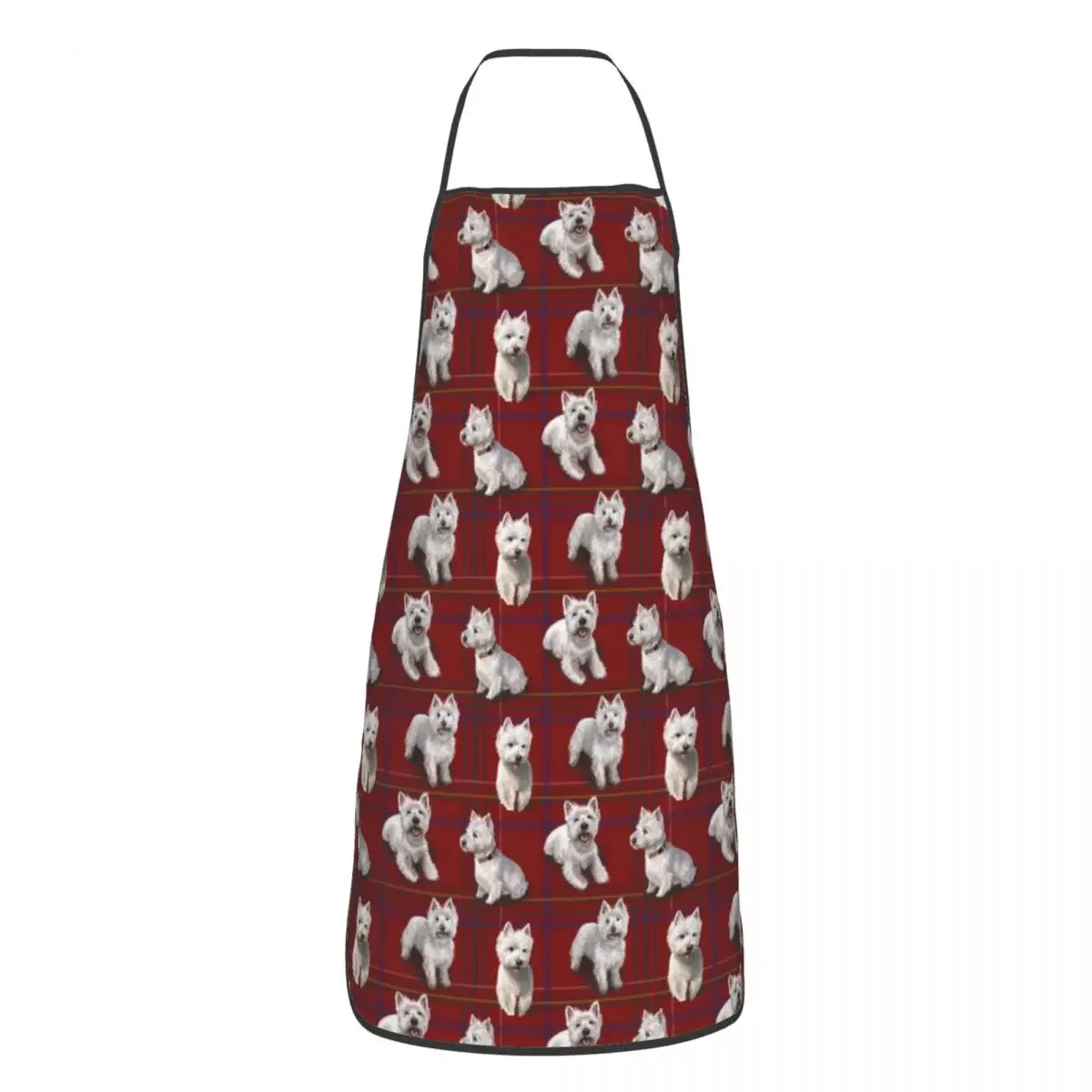 West Highland Terrier Westie Aprons for Women Men Cute Puppy Dog Adult Unisex Kitchen Chef Bib Tablier Cuisine Cooking Baking